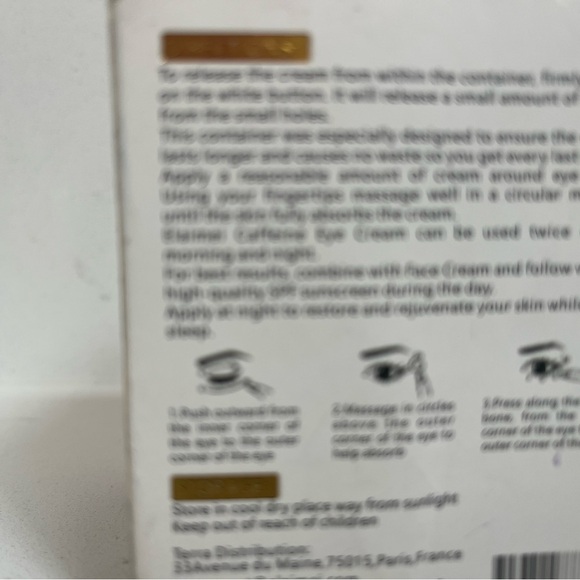 New Elaimei Caffeine Eye Cream, intensive eye treatment Anti-aging caffeine eye - Picture 6 of 11